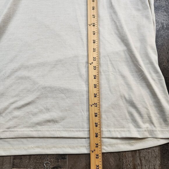 Mens Adidas size 2XL Beige Houndstooth Collarless Golf Polo Shirt - Picture 5 of 9